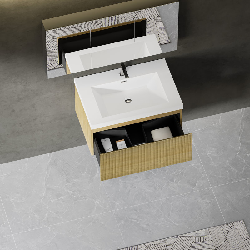 Ensemble de meuble-lavabo mural 30 po, 30"