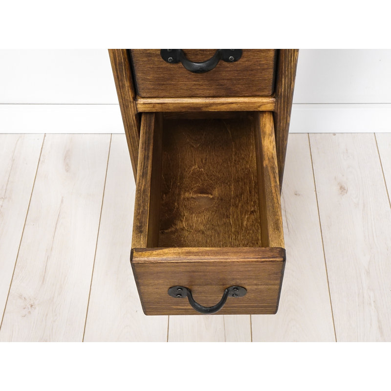 Broussard 29cm W Solid Wood Bedside Table