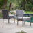 Wicker Armchair set of 2 with soft seat cushion
