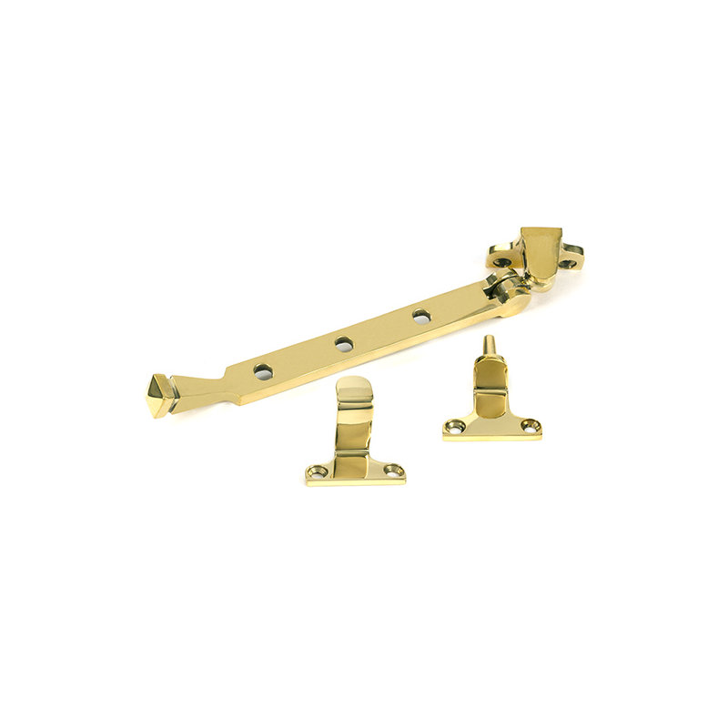 Avon Stay (Steel Window), Polished Brass, 22.7cm H x 3cm W x 1.3cm D