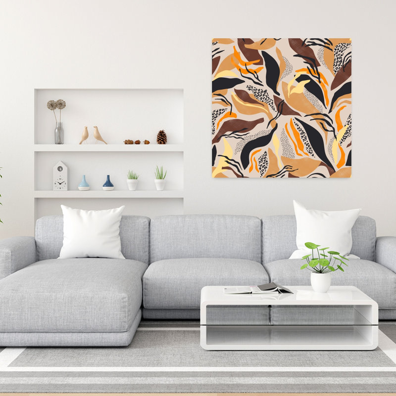 Art contemporain, art contemporain abstrait, H 36 po x l 36 po