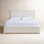 Baxley Upholstered Platform Oak Bed