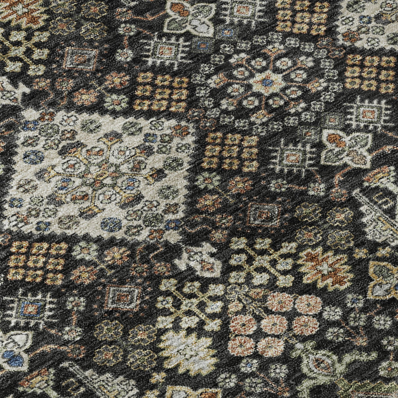 Tapis lavable à la machine de qualité supérieure Mayfield AMF2478, Black, 2'3" x 7'6" Runner