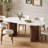 71" Modern Oval Dining Table for 6 Persons, Glossy Sintered Stone White Table top-2000919322