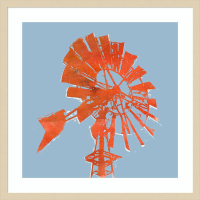 Rusty Windmill I by Jacob Green Wood Framed Wall Art Print