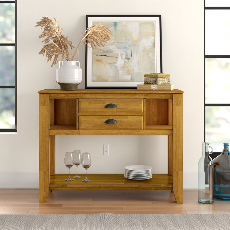 Fortville 47.67'' Solid Wood Sideboard, Oak