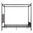 Wapakoneta Upholstered Metal Canopy Bed