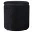 37.5cm Wide Velvet Cylinder Striped Standard Ottoman-1343830869