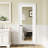 30“x80" 1-Lite Clear Glass Slab Door,  Interior Tempered Ceramic Frit Glass Door Slab, White Primed/Prefinished, Solid Core French Door, Pantry Door, Closet Door-111605681-136275754