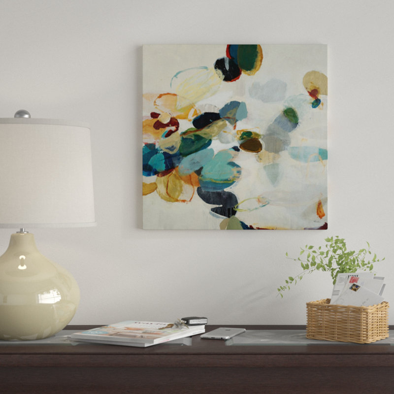 « dispersed pierres », impression sur toile, H 37 po x l 37 po x P 1,5 po, Pas de tapis, Toile tendue