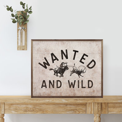 Wanted And Wild Calf Roper Black