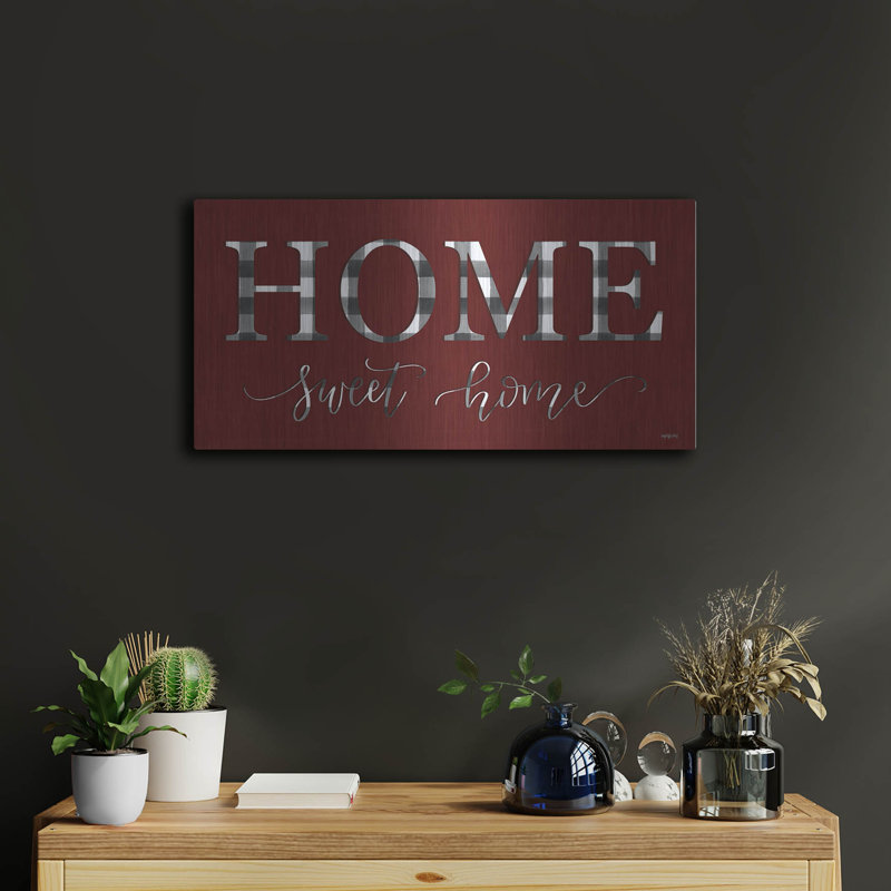 «Home Buffalo Check» par Imparfect Dust, H 12 po x l 24 po