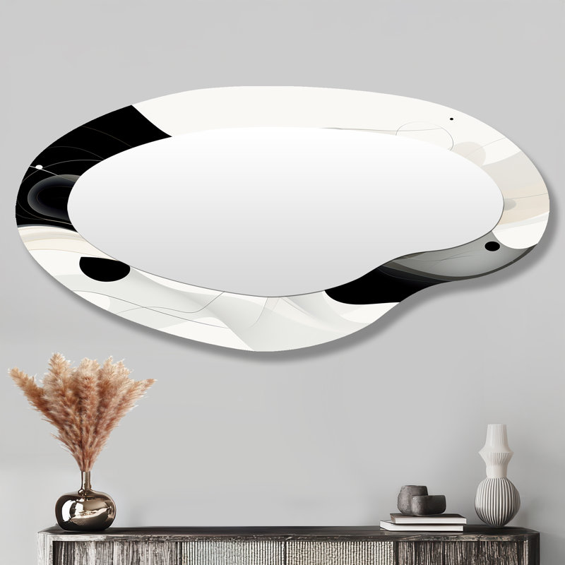 Miroir mural asymétrique