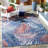 Afeez Floral Blue/Rust Indoor / Outdoor Area Indoor/Outdoor Area Rug-1169229145