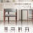Wooden Dining Chair with Protective Pad Suitable for Kitchen or Dining Room(Set of 2)-43598180
