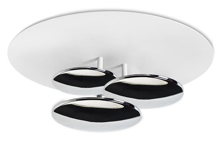 Gemius LED Semi Flush Mount, Chrome