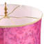 30.5"H Colette Fuchsia Drum Shade Geometric Glass Table Lamp