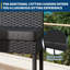 Set of 4 Wicker Bar Stools – Premium Rattan Outdoor Patio Chairs with Armless Bar Height & Soft Seat Cushions
