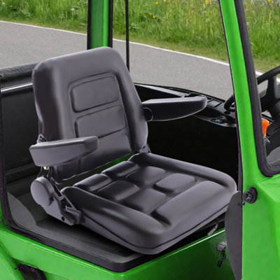 Siège de chariot élévateur universel avec accoudoirs Julis, Fordable
