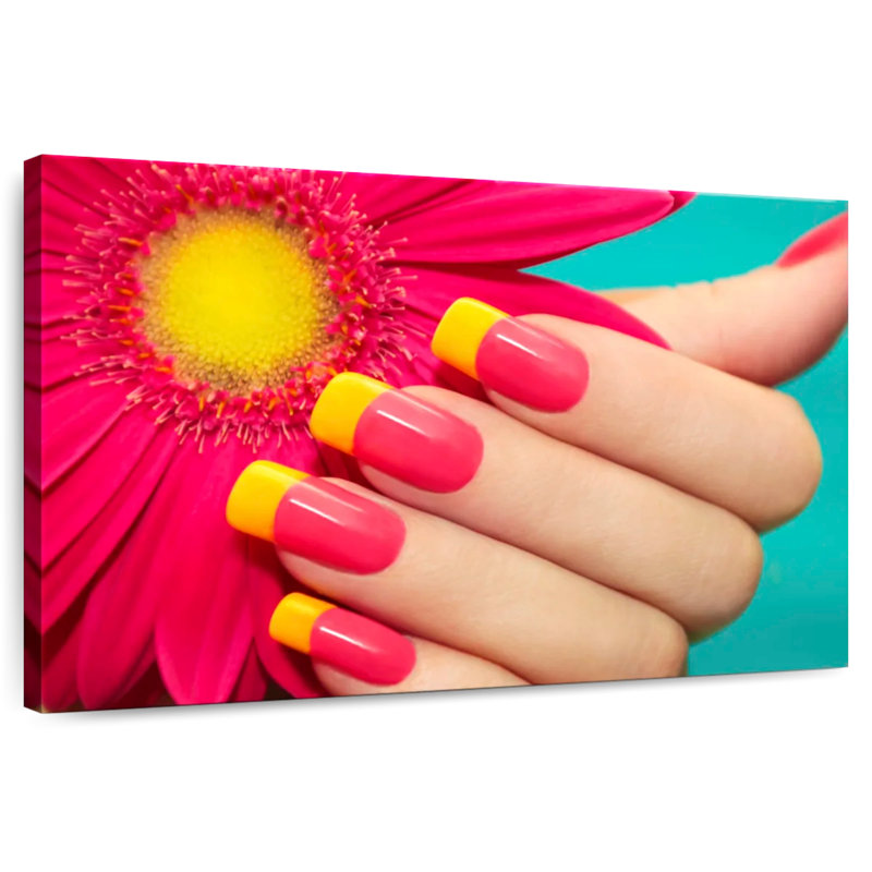 Shuttleworth Gerbera Inspired Nails, 34" H x 51" W