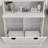 60" H Two-Compartment Tilt-Out Dirty Laundry Storage Cabinet Tall Bathroom Cabinet With 2 Adjustable Shelves And Removable Cloth Bags-386519797
