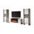Rushank Modern Entertainment Center for TVs up to 88" with Electric  Fireplace Included-1105059223