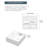 MEJE 12.5'' White Ceramic Rectangular Bathroom Sink