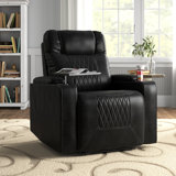Amberly Faux Leather Power Recliner
