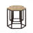 2-Piece Natural And Black Nesting Table