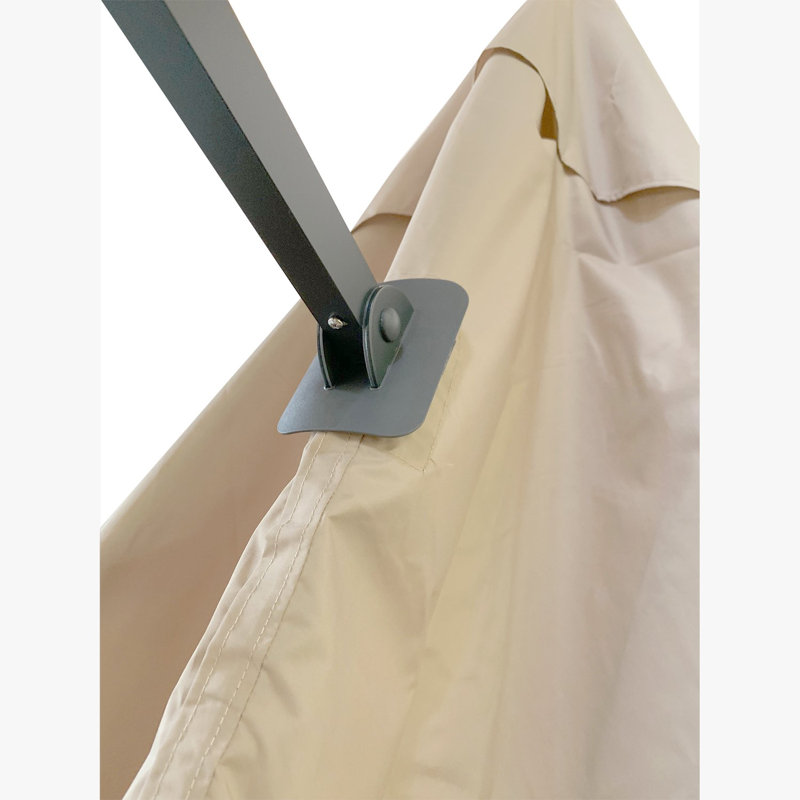 Beige 10' x 10' UV-Protected Retractable Canopy Replacement