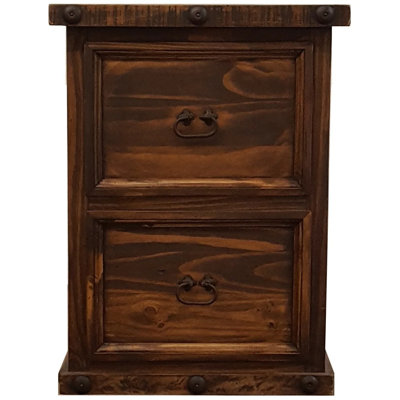 Fresno 21 " Wide 2 Solid Wood Vertical Filing Cabinet
