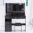 41" Modern Vanity Set With Cushioned Stool – Led Touch Mirror, 3-color Modes, Large Storage Drawers-178321743