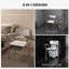 Chaise de douche avec dossier et accoudoirs