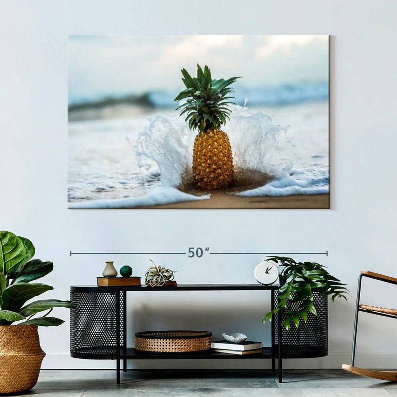 Yarlin Pineapple Splash, 34" H x 51" W
