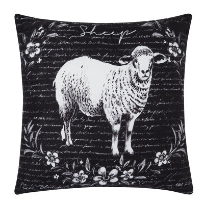 Rustic Farm Sheep Indoor/Outdoor Pillow
