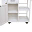 Chariot de cuisine verrouillable avec comptoir en acier inoxydable-135584708