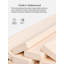 Bureau d'écriture traditionnel en bois massif gris avec 5 tiroirs