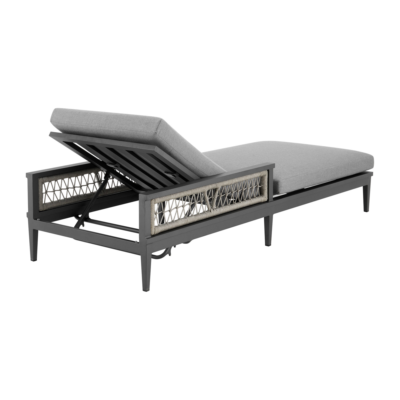 Evalyn 30'' Outdoor Aluminum Chaise Lounge
