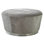 Round Leather Ottoman