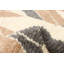 Tapis décoratif en laine de conception unique 5 pi 8 po x 8 pi noué à la main New Age Ivoire/gris foncé