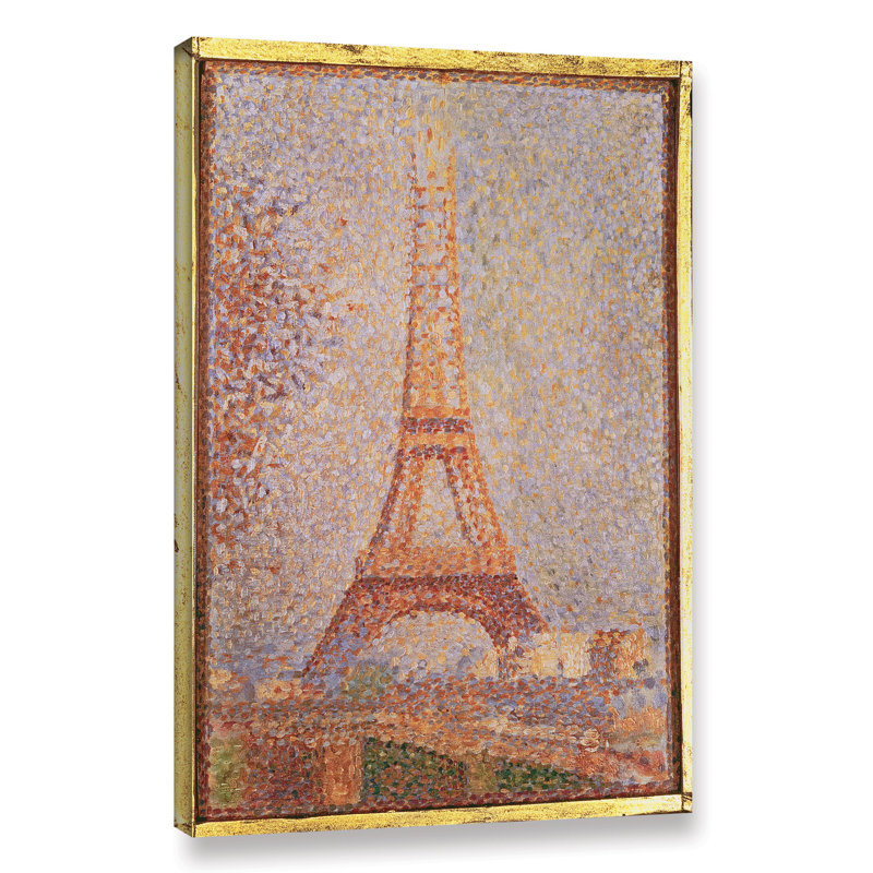 The Eiffel Tower Painting Print on Wrapped Canvas, 36" H x 24" W