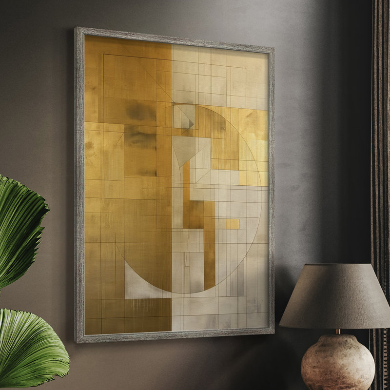 ABSTRACT Series Cxxvi, reproduction encadrée - bois massif, H 11 po x l 9 po