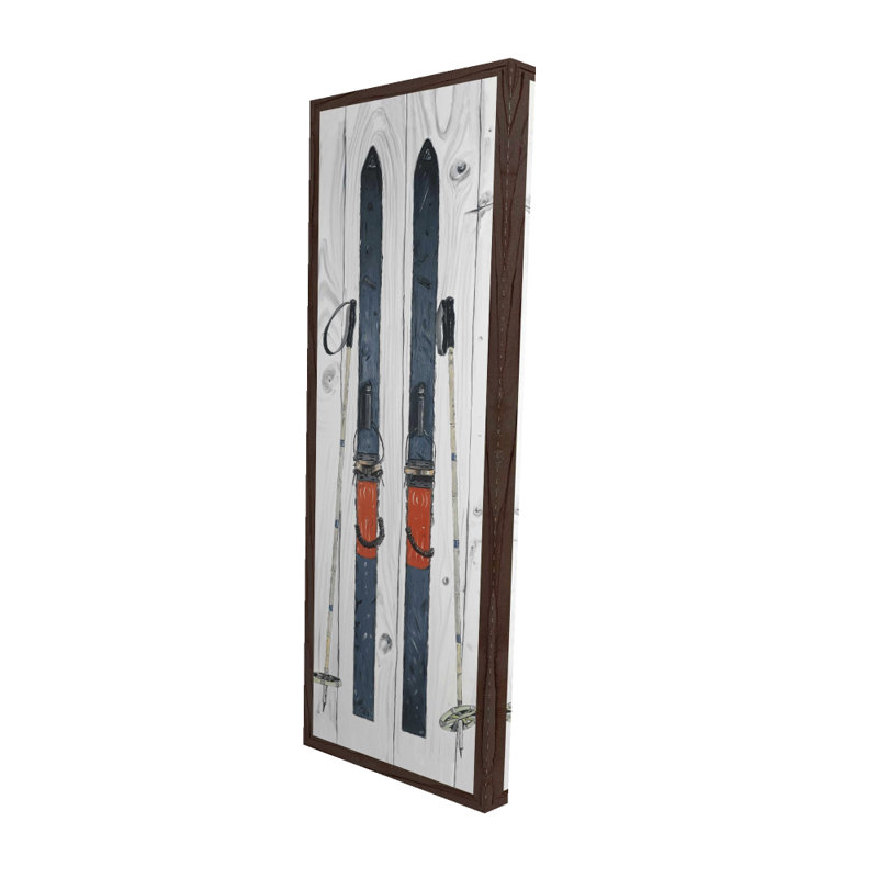 Toile de salon rétro «Blue Ski» | Home Decor Sports Art