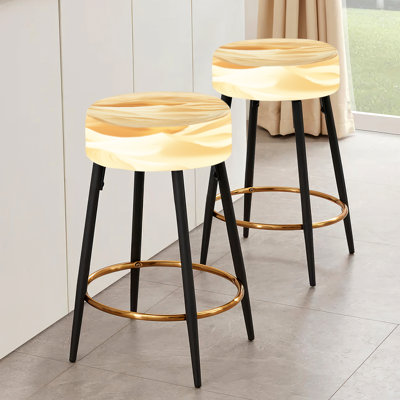 Sahara Sandscape Mirror - Abstract Bar Stools Set Of 2