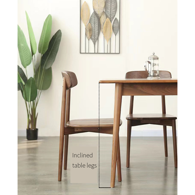 White oak modern dining table, 29.53"H x 62.99"L x 31.5"W