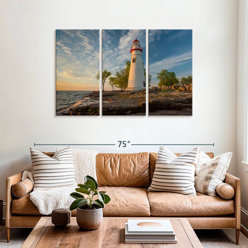 Aletra Marblehead Lighthouse Aglow, 36" H x 57" W