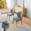 Chaise rembourrée en tissu de qualité supérieure avec pieds en acier au carbone de qualité supérieure-1835096895