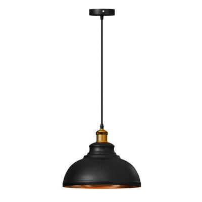 Annesa 3 - Light Black Inner Gold Pendant
