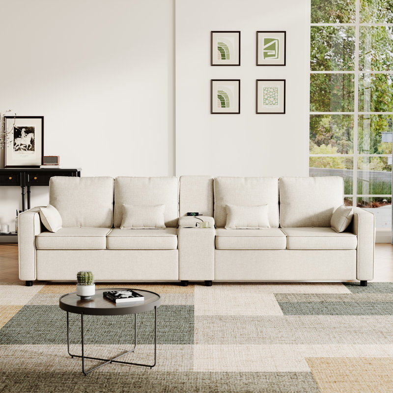 4 Seater Sofa, Beige