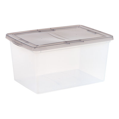 Snap Top Plastic Storage Box - Basics by Wayfair™